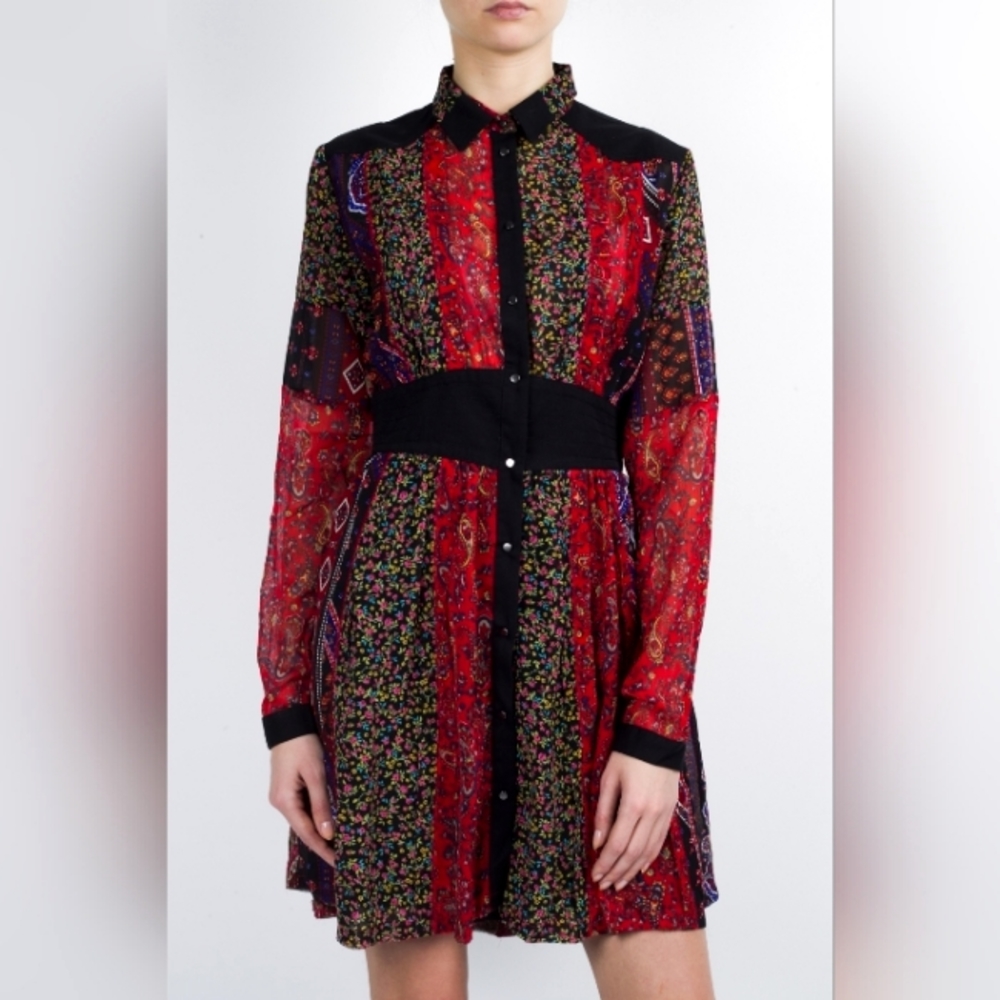 DIESEL floral dress mini Sz L